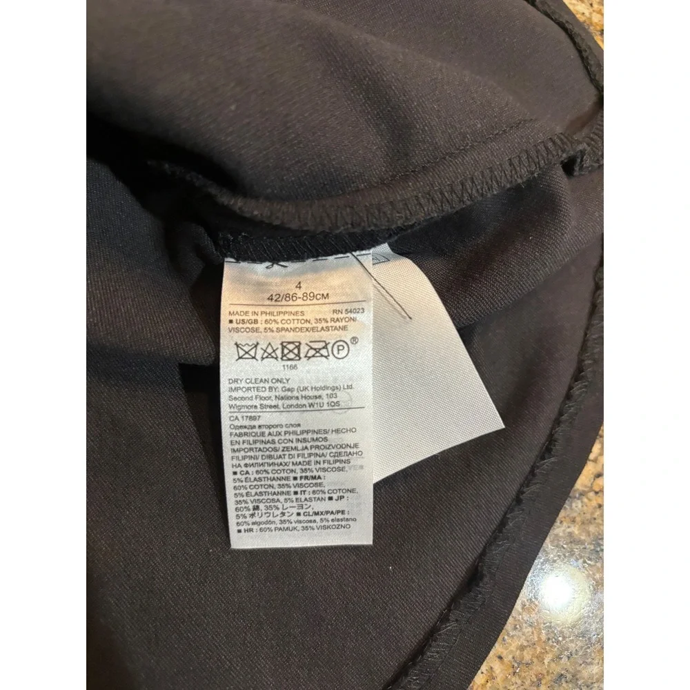 NWT Banana Republic Black Dress Women's Size 4 Short Sleeve Career Business $128